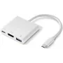 Renkforce RF-4366444 Koncentrator interfejsu USB 3.2 Gen 1 (3.1 Gen 1) Type-C Biały (RF-4366444)