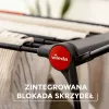 Suszarka do ubrań VILEDA Infinity Flex Ultimate Telescopic — czarna, aluminium lakierowane, 30 m powierzchni suszenia, składana, kółka