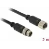 Kabel czujnika/aktuatora DeLOCK 12640 2 m M8 Czarny