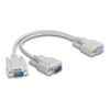 DeLOCK 67160 Kabel szeregowy Beżowy 0.3 m DB-9