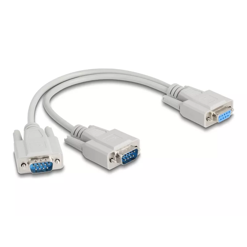 DeLOCK 67160 Kabel szeregowy Beżowy 0.3 m DB-9