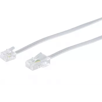 Kabel telefoniczny ShiverPeaks BS70256-W 6 m RJ-11 RJ-45 Biały