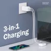 Ładowarka ścienna DIGITUS DA-10303 67W GaN, 2× USB-C + 1× USB-A, 100–240V, biała