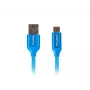 Kabel USB A – USB C LANBERG CA-USBO-22CU-0005-BL, USB 2.0, 0,5 m, niebieski, wtyk–wtyk