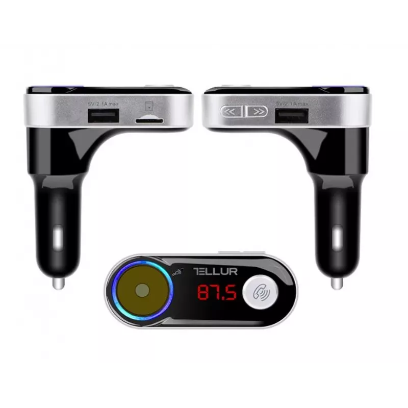 Nadajnik FM Tellur FMT-B2 Czarny Bluetooth 5.0 USB do odtwarzania dźwięku w samochodzie