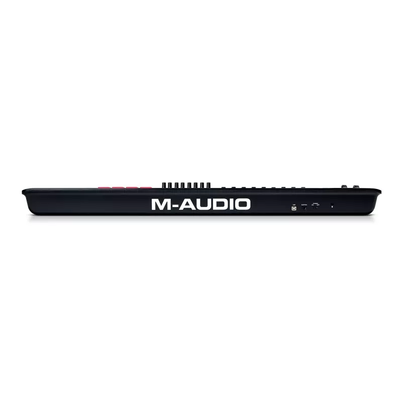Klawiatura MIDI M-Audio Oxygen 61 MKV — 61-klawiszowy kontroler USB z 16 padami, 8 pokrętłami, wyświetlaczem, drążkiem pitch bend (czarna)