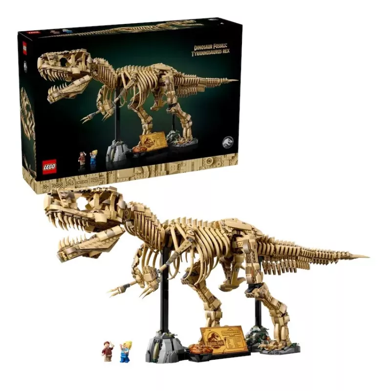 Zestaw konstrukcyjny LEGO Dinosaur Skeletons Tyrannosaurus 76968 – model szkieletu T. rexa do zbudowania