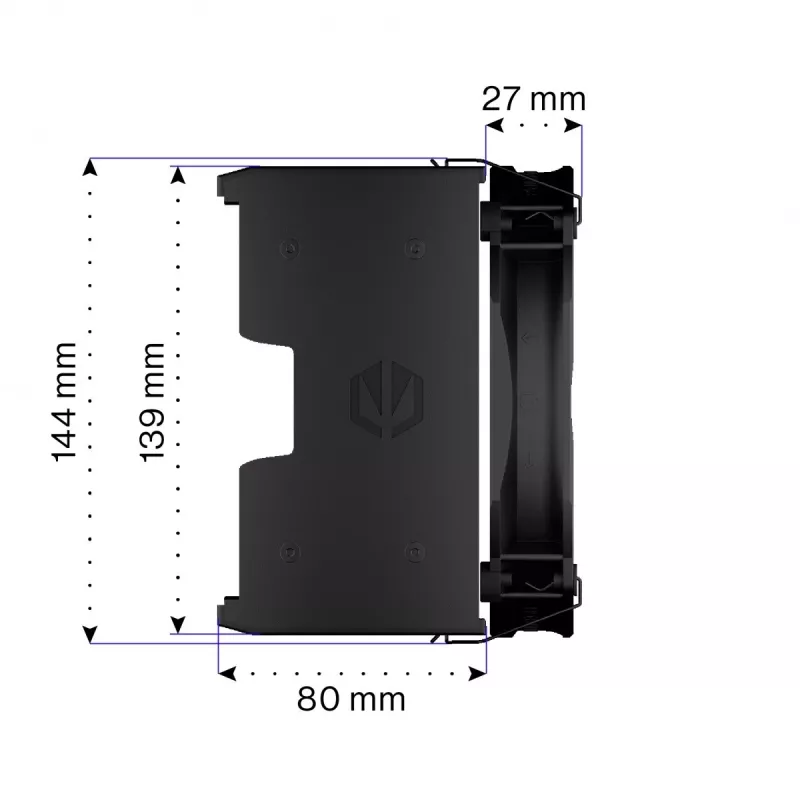 Endorfa Fortis 5 Czarny Chłodzenie CPU