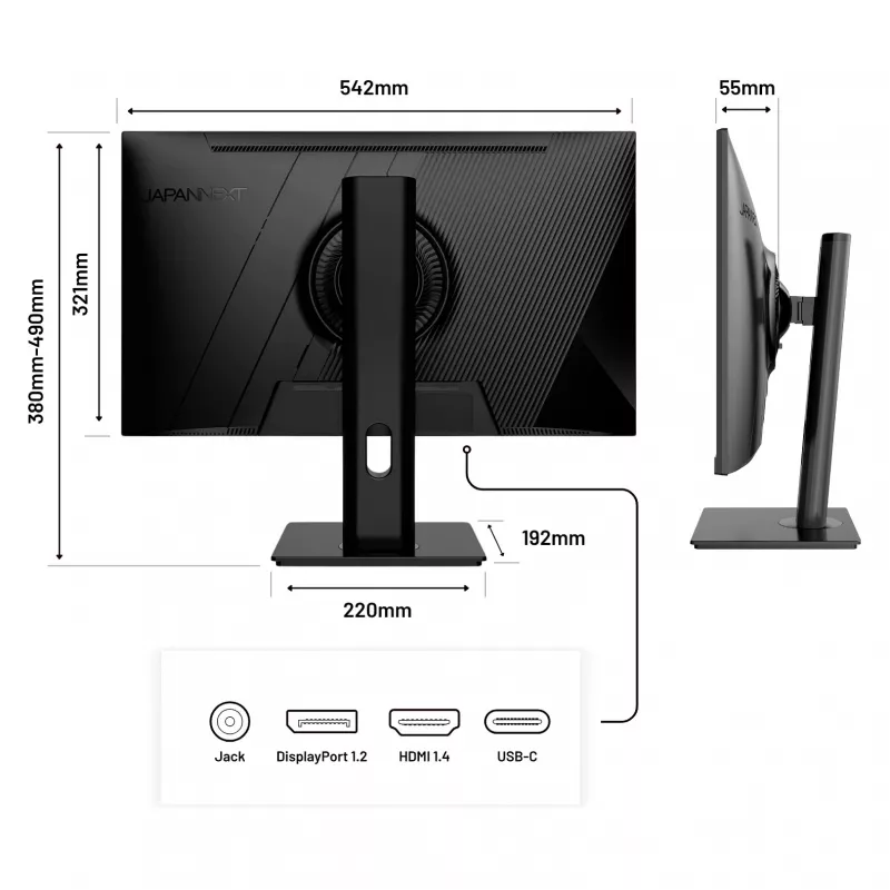 Monitor Japannext JN-IPS238FHDR-C65W-HSP