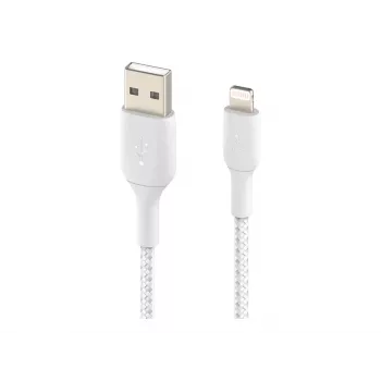 Belkin BOOST CHARGE - Lightning-Kabel - Lightning männlich zu USB männlich - 3 m - weiß - für Apple iPad/iPhone/iPod (Lightning)
