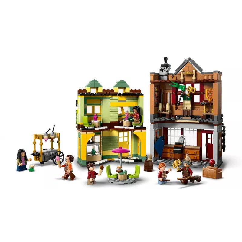 LEGO Harry Potter 76452 Quidditch Supplies Ice Cream Parlour zestaw mini-budowli, 795 elementów, 6 minifigurek, wiek 8+