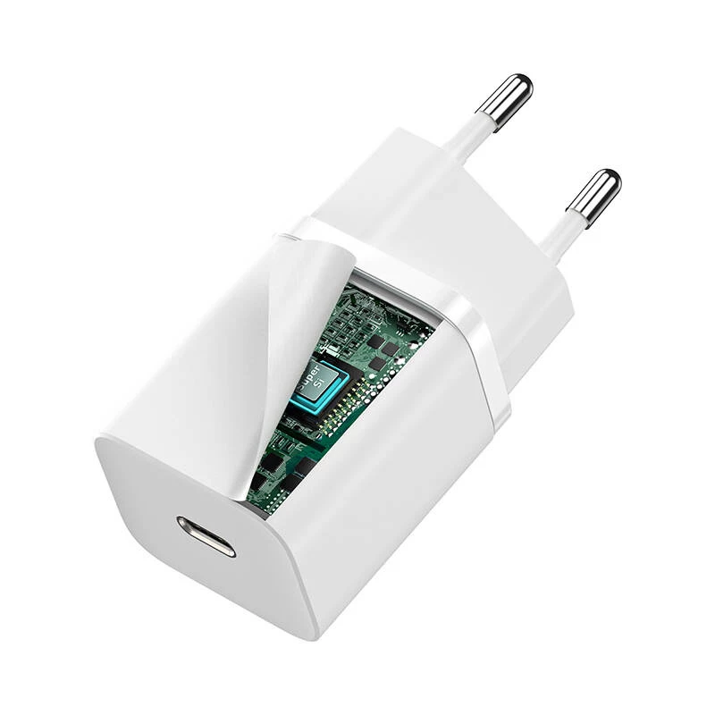 Baseus CCSUP-J02 Ładowarka do urządzeń mobilnych Uniwersalna Biała AC Szybkie ładowanie