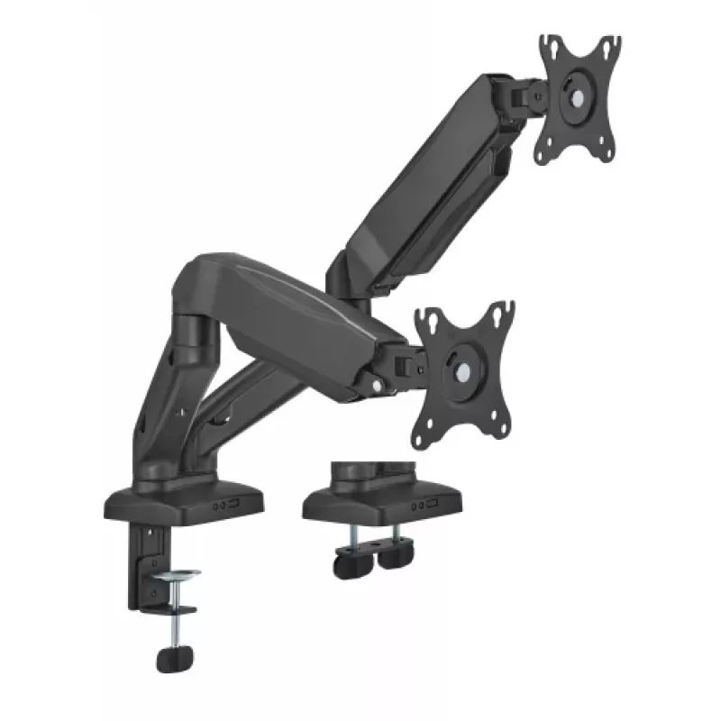 Ramie do monitora up up Economical Interactive Counterbalance Dual Monitor Arm matowa czerń VESA 75x75/100x100