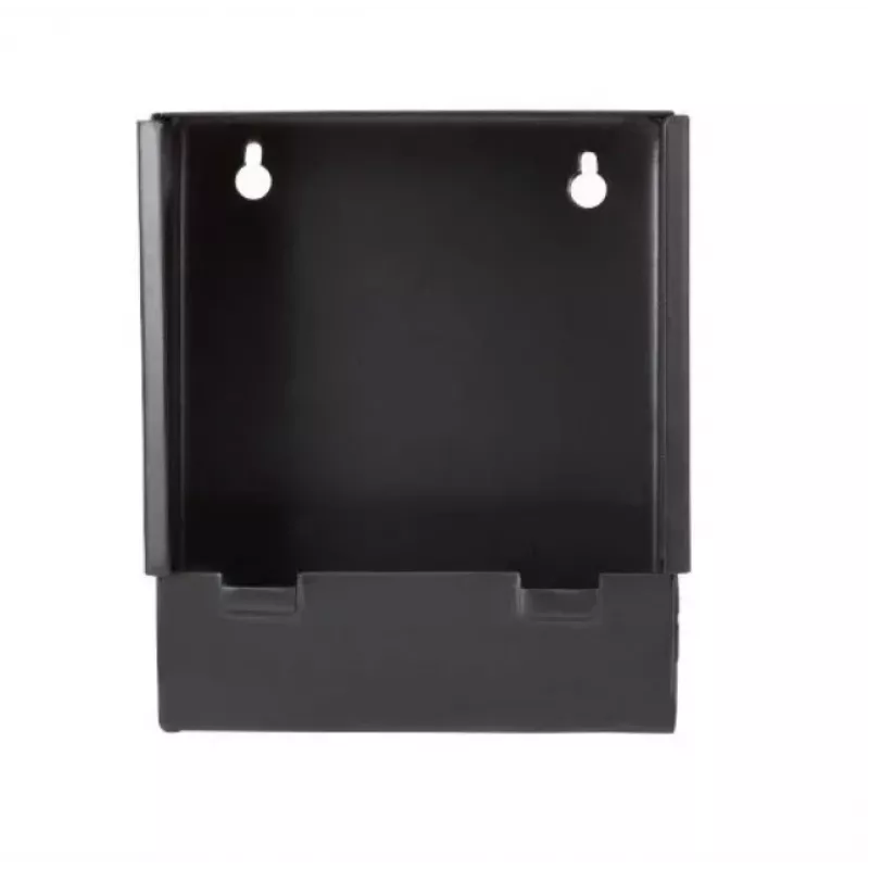 Metalowa pułapka kulowa broń.pl K-17-3 17x17 cm płaska — płyta wychwytująca do tarcz strzeleckich, czarna, montaż na ścianie lub cokole