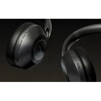 Zestaw słuchawkowy Vention NBBB0 SoundMate S11 — bezprzewodowe słuchawki nauszne Bluetooth 5.3, etui ładujące 400 mAh, do 20 godz., czarne