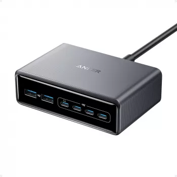 Ładowarka GeNPrime 200W GaN 4xUSB-C 2xUSB-A Czarna