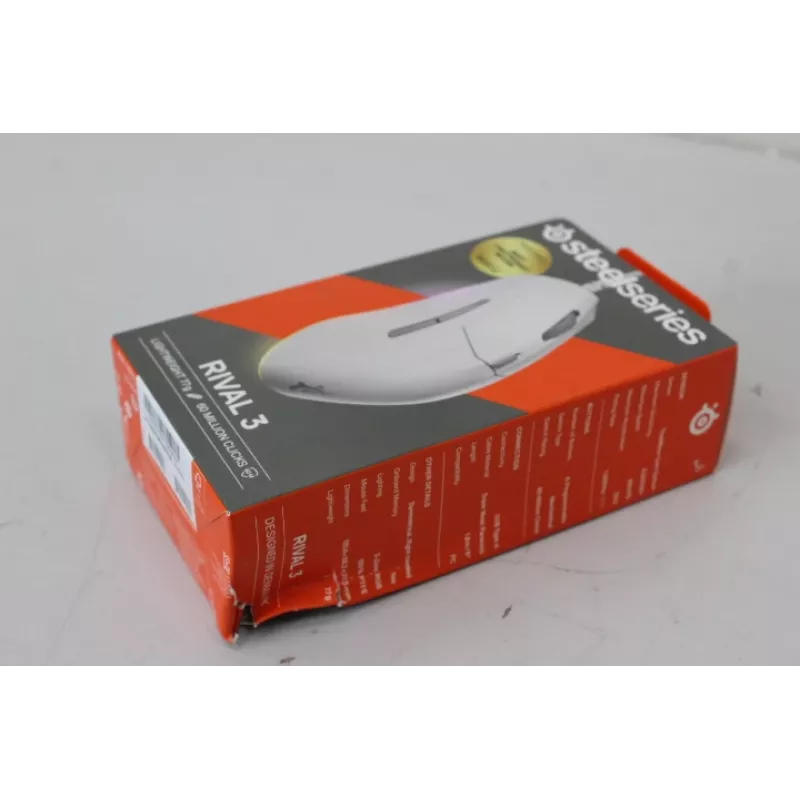 SALE OUT. Steelseries Rival 3 Gen 2 mysz gamingowa, biała | SALE OUT. SteelSeries mysz gamingowa | Rival 3 Gen 2 | przewodowa | biała | USZKODZONE OPAKOWANIE