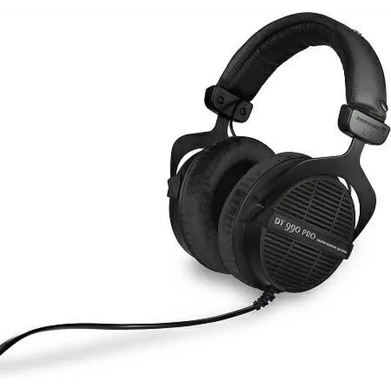 Słuchawki studyjne Beyerdynamic DT 990 PRO — przewodowe, zamknięte, okołouszne, 250 Ω, kabel 3 m, czarne