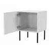 Zestaw szafek nocnych 2 szt. cama meble PALAZZO BIS 45×39×H59 cm, biały mat, MDF/płyta wiórowa