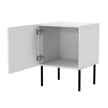 Zestaw szafek nocnych 2 szt. cama meble PALAZZO BIS 45×39×H59 cm, biały mat, MDF/płyta wiórowa