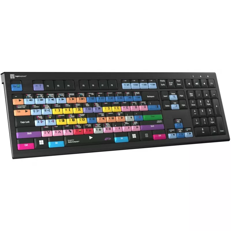 Klawiatura montażowa LogicKeyboard Astra 2 Pro Avid Media Composer z podświetleniem, UK, PC