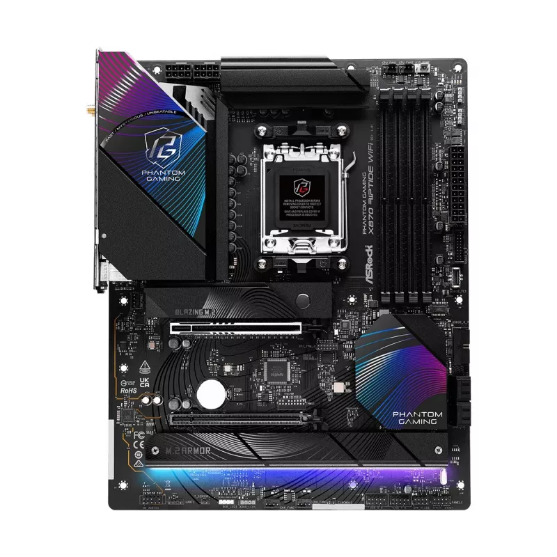 Płyta główna ASRock X870 Riptide WiFi — ATX, AMD X870, Socket AM5, DDR5, 4 DIMM, 256 GB, Wi‑Fi 7, 2.5GbE