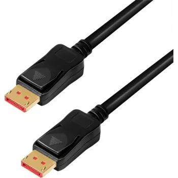 LogiLink CDV0100 Kabel DisplayPort DP/M do DP/M, 8K/60 Hz, wzmacniacz, czarny, 10m (CDV0100)