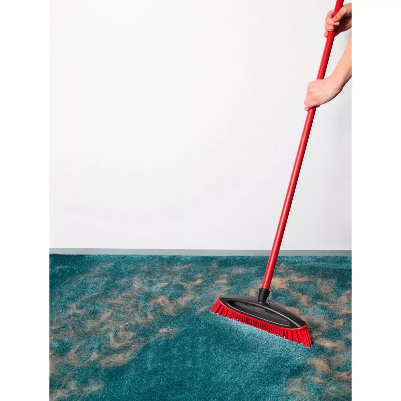 Miotła VILEDA Pet Pro ALWAYS CLEAN z ergonomiczną czerwoną rączką, lekka konstrukcja
