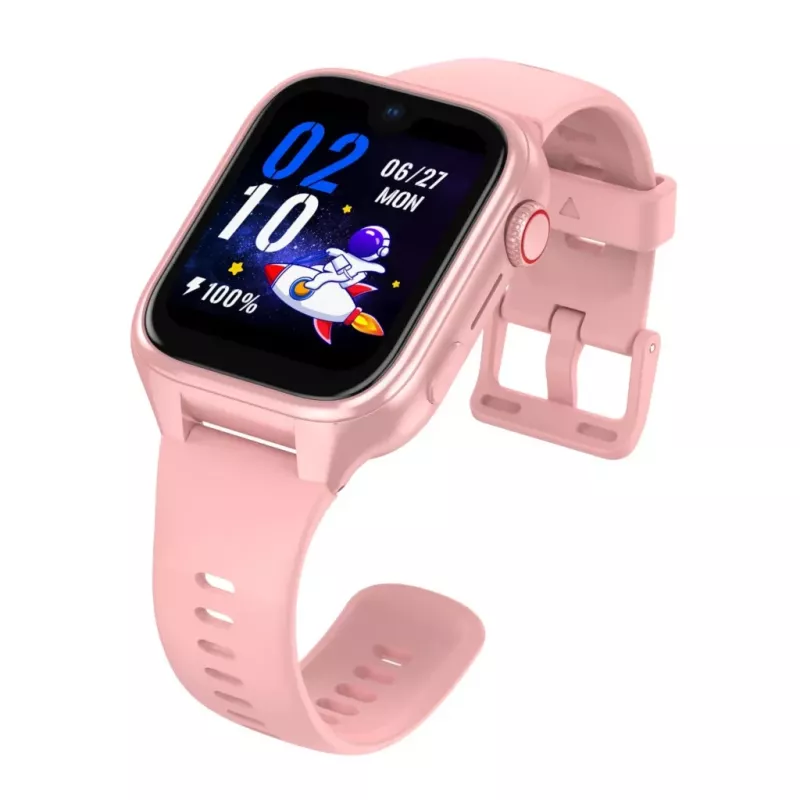 Smartwatch Stelio Junior Pro AI 4G ST-SWJ102-PK — dziecięcy zegarek 4G, różowy