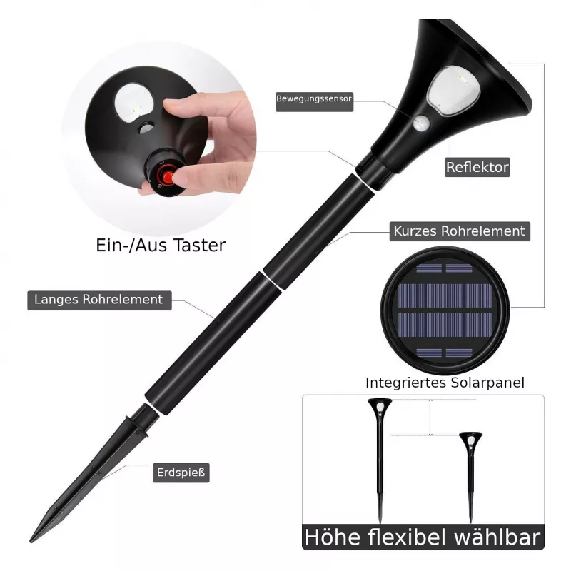 Synergy 21 lampa ogrodowa solarna LED (zestaw 2 szt.)