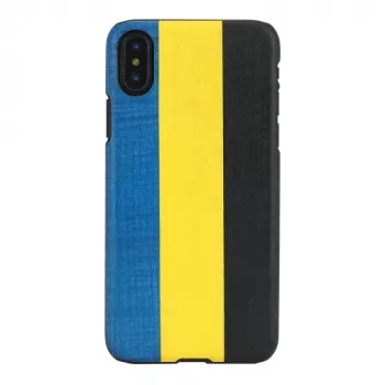 Etui na smartfona man and wood dla iPhone X/XS — dandy niebieski Czarny, ochronna twarda skorupa
