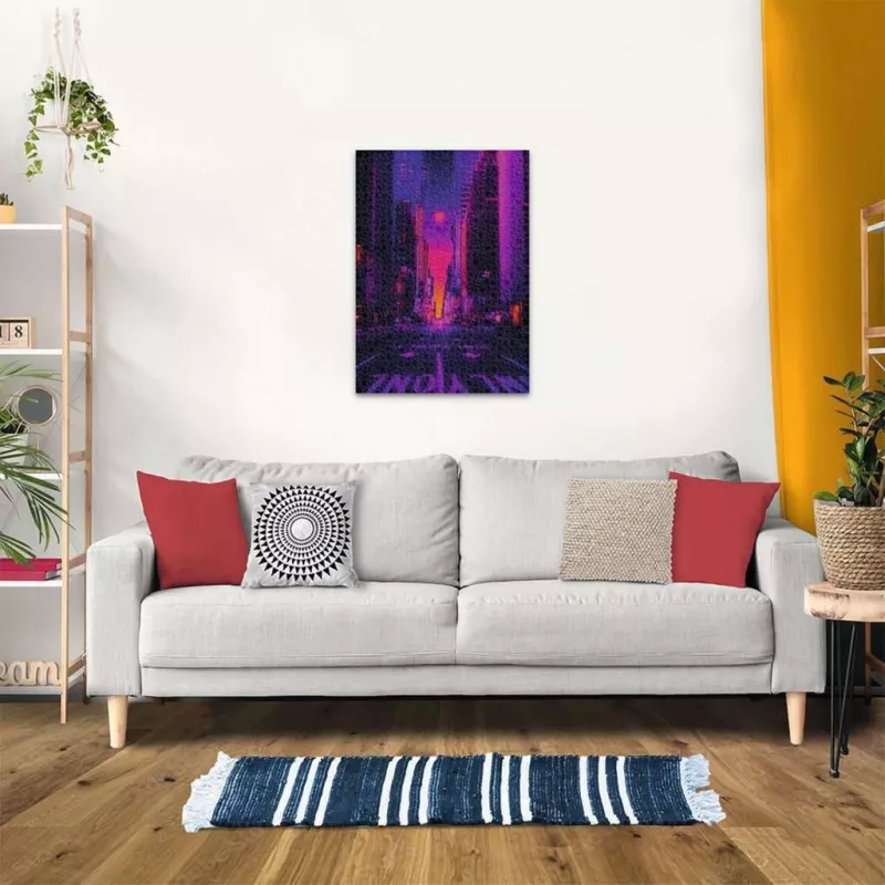 Puzzle Ravensburger Nowy Jork w neonach, 1000 elementów, puzzle dla dorosłych