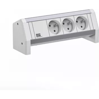Listwa zasilająca Bachmann DESK 3xUTE model 902.0297 – biurkowa dystrybucja zasilania z 3 gniazdami UTE