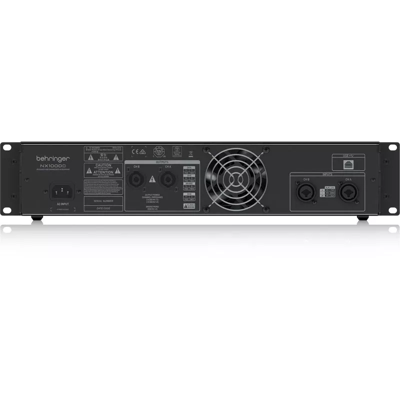 Behringer NX1000D wzmacniacz audio Performance/scena Czarny