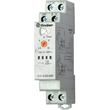 Finder Impulse Relay 13.61.8.230.0000 230 V/AC 1 Normally Open Contact 16 A 230 V/AC (13.61.8.230.0000)
