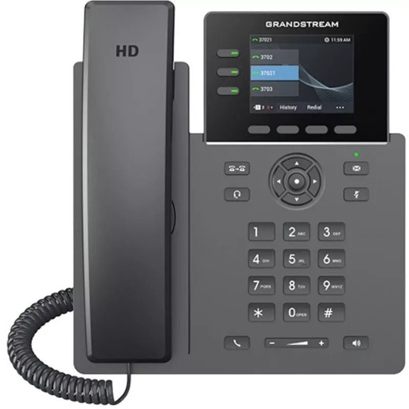 Grandstream Networks GRP2611G telefon IP Czarny 3 linie TFT