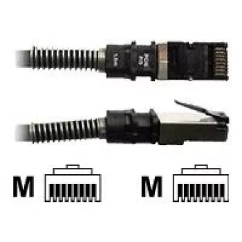 Kabel sieciowy PatchSee PCI6 FTP Czarny Cat6a 2,1 m