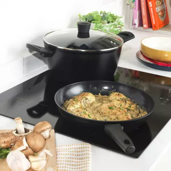 Patelnia Russell Hobbs 28 cm Thermocollar RH03255EU7, powłoka nieprzywierająca, wskaźnik ciepła