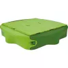 Piaskownica Simba-Dickie BIG 800056733, plastikowa, 1380×1380 mm, z wbudowanymi ławeczkami, zielona