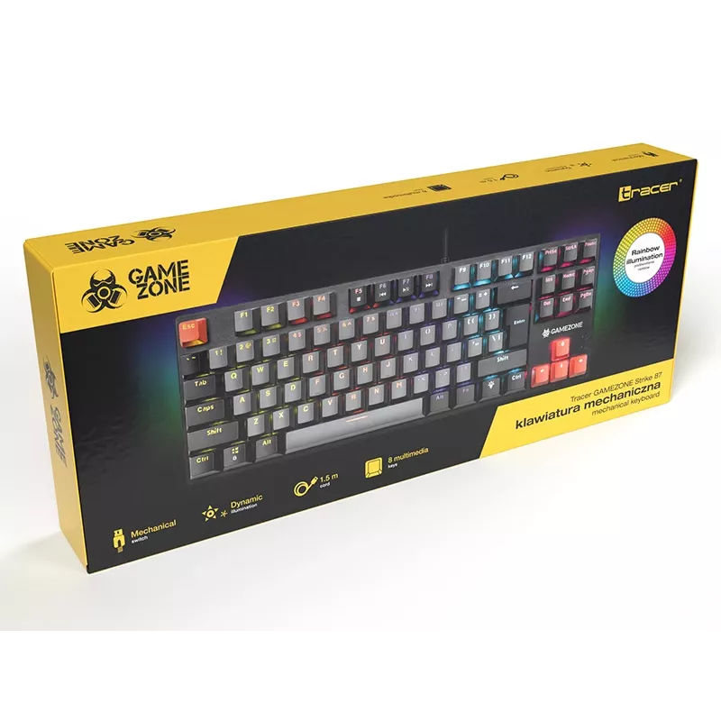 Klawiatura mechaniczna TRACER GAMEZONE Strike 87