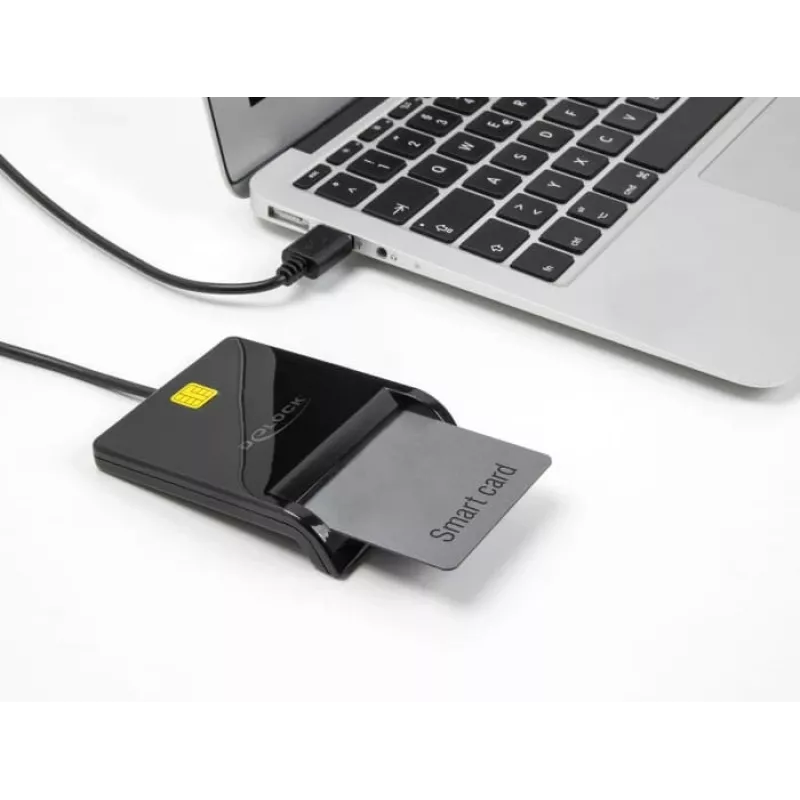 Czytnik kart inteligentnych DeLOCK 91724 USB Type-A Czarny