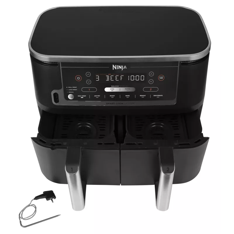 Frytownica Ninja AF451EU Single 9,5 L 2470 W Gorące powietrze Czarny