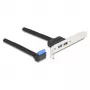 DeLOCK 83015 Wewnętrzny adapter USB 3.2 Gen 1 Czarny 5 Gbit/s