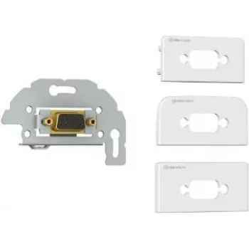 Kindermann Konnect Design Click - Modulares Faceplate-Snap-In - DB-9 - biały, RAL 9010 (7456000520)