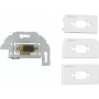 Kindermann Konnect Design Click - Modulares Faceplate-Snap-In - DB-9 - biały, RAL 9010 (7456000520)