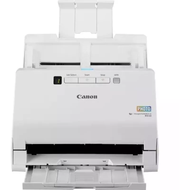 Skaner do zdjęć i dokumentów Canon imageFORMULA RS40, 600 x 600 DPI, 40 str./min, 30 str./min, skala szarości, monochromatyczny, skaner arkuszowy, biały