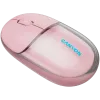 Mysz CANYON OnClick 24 BT/ Bezprzewodowa Przezroczysta/Różowa