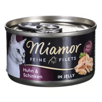 Mokra karma dla kota Miamor MIAMOR Feine Filets 74044, kurczak i ryż, 100 g puszka, dla dorosłych kotów