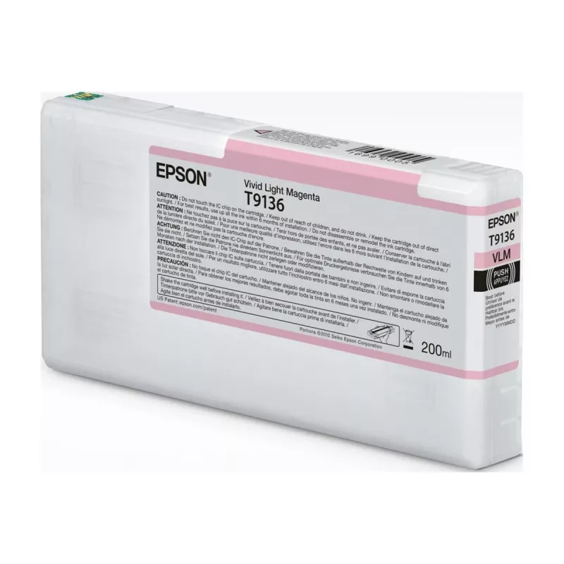 Wkład atramentowy Epson T91360N Vivid Light magenta oryginalny do kompatybilnych drukarek Epson