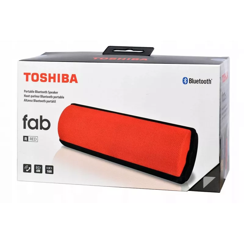 Głośnik przenośny Toshiba Fab TY-WSP70, czerwony